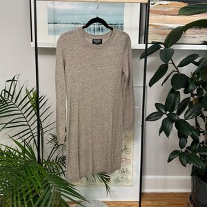Classic neutral sweater dress